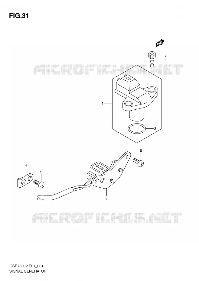 GENERATOR SENSOR Suzuki MOTO 750 GSR 2012  GSR750AL2(E21)