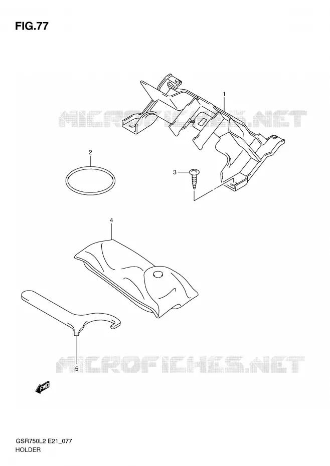 HOLDER Suzuki MOTO 750 GSR 2012  GSR750AL2(E21)