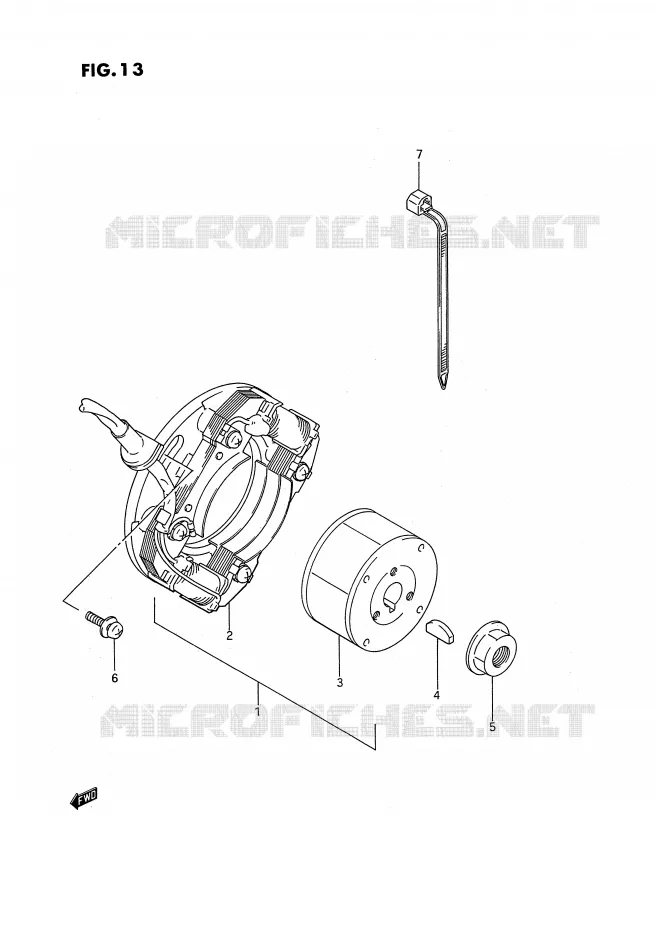 IGNITION Suzuki MOTO 80 RM 1990  RM80L(E24)