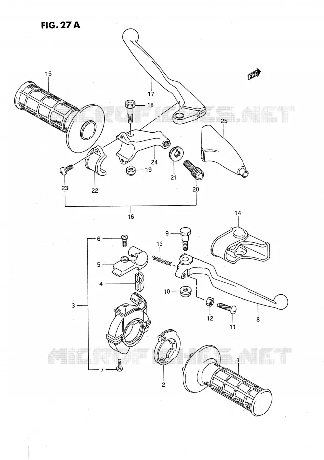 SWITCHES (MODEL K/L/M/N/P/R/S) Suzuki MOTO 80 RM 1987  RM80H(E24)