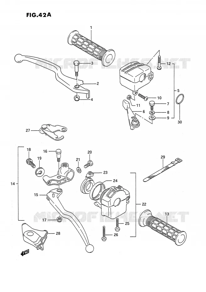 SWITCHES (MODEL M/N/P/R/S) Suzuki QUAD 250 QUADRUNNER 1990  LT-4WDL(E3)