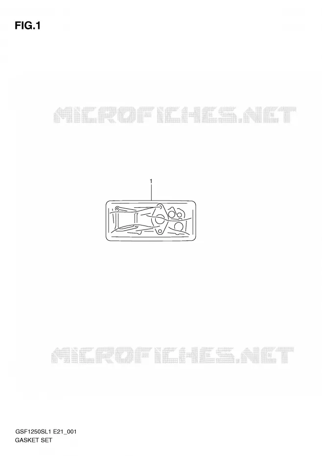 GASKET SET Suzuki MOTO 1250 BANDIT 2011  GSF1250SL1(E21)