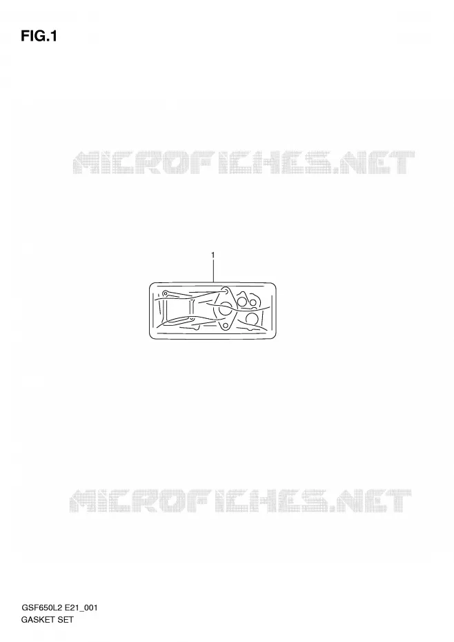 GASKET SET Suzuki MOTO 650 BANDIT 2012  GSF650SAL2(E21)