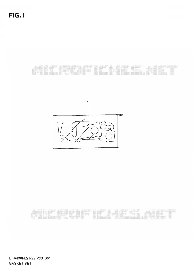 GASKET SET Suzuki QUAD 400 KINGQUAD 2012  LT-A400FZL2(P28)