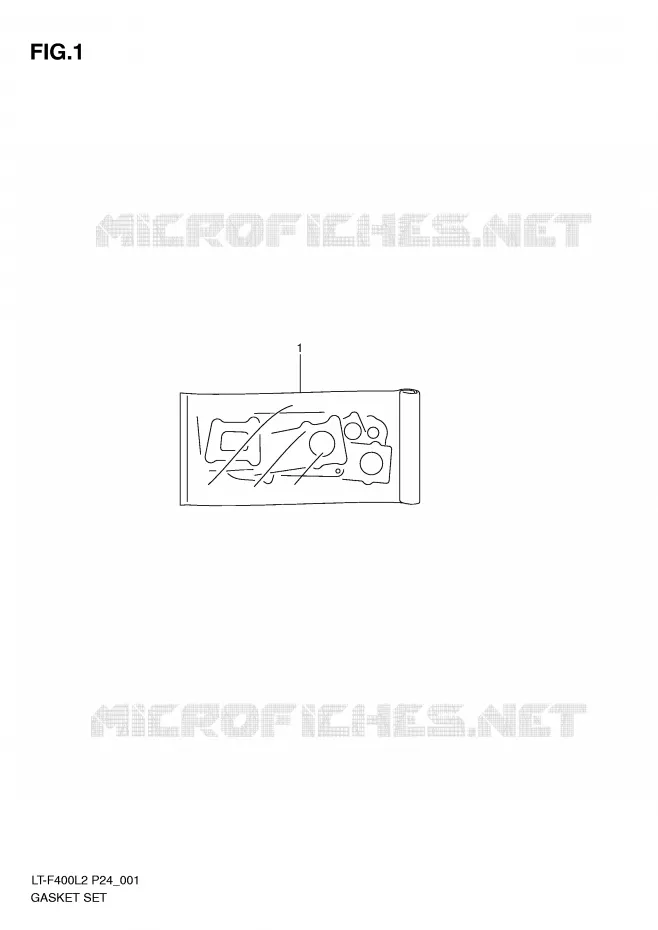 GASKET SET Suzuki QUAD 400 KINGQUAD 2012  LT-F400L2(P24)
