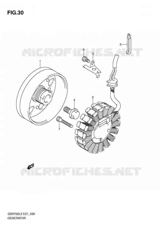 GENERATOR Suzuki MOTO 750 GSR 2012  GSR750AL2(E21)