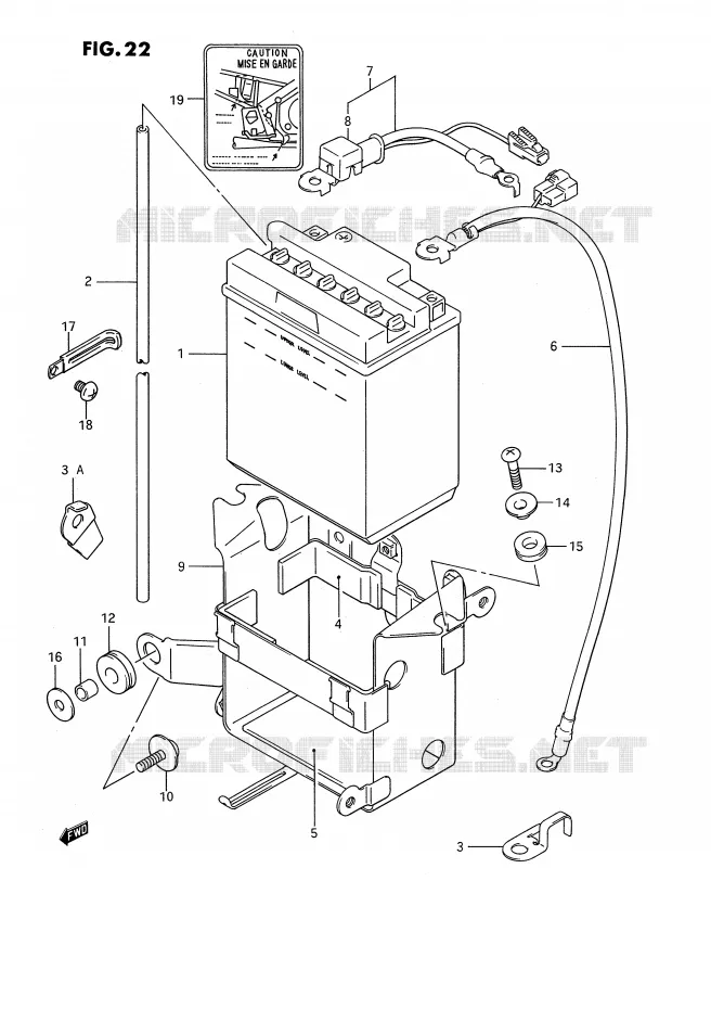 BATTERY Suzuki MOTO 1100 GSX-F 1989  GSX1100FK(E2)