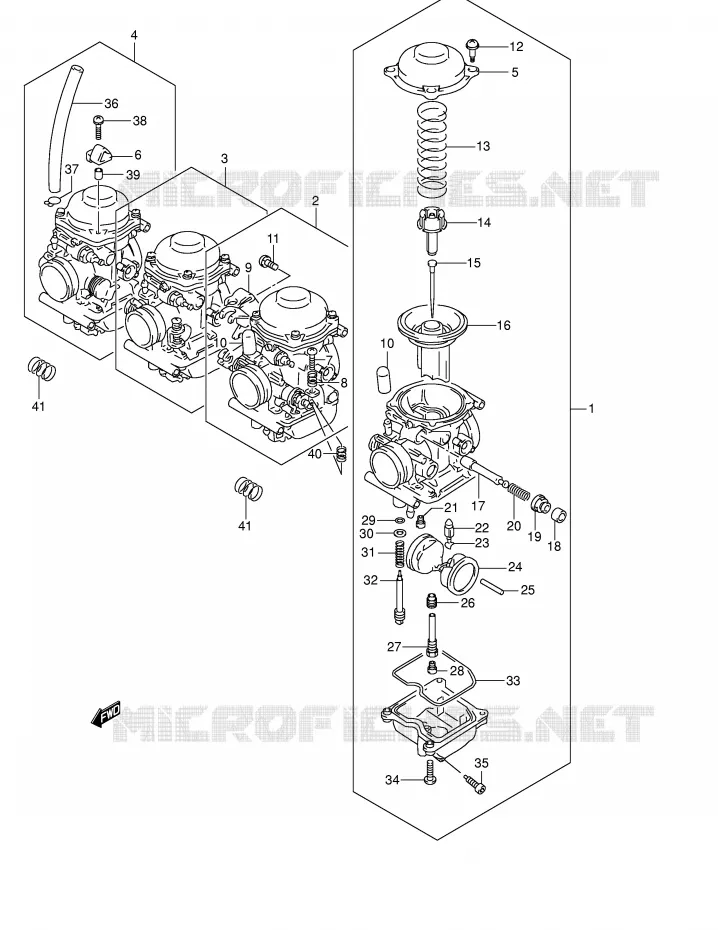 CARBURETOR (MODEL K3) Suzuki MOTO 600 BANDIT 2000  GSF600UY(E2)