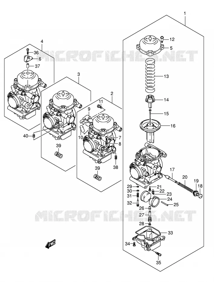 CARBURETOR Suzuki MOTO 650 BANDIT 2006  GSF650SAK6(E2)