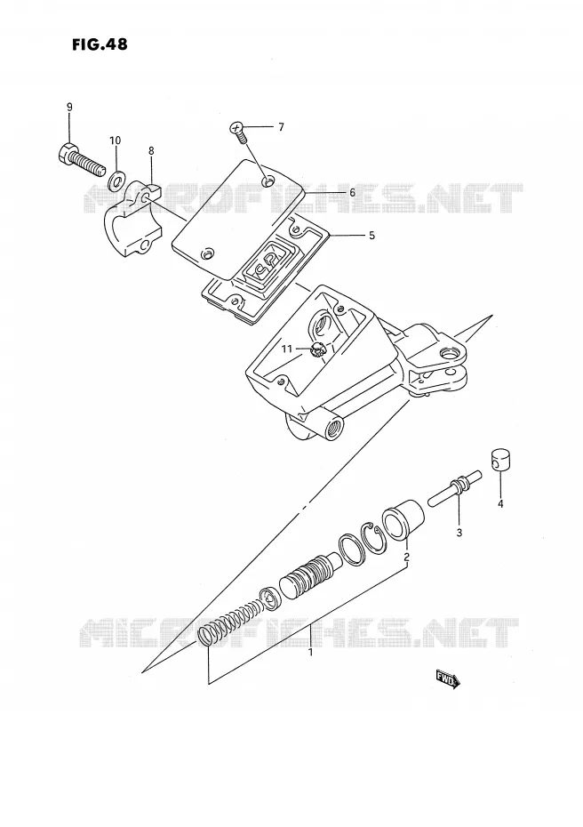 CLUTCH MASTER CYLINDER Suzuki MOTO 1100 GSX-F 1994  GSX1100FR(E2)