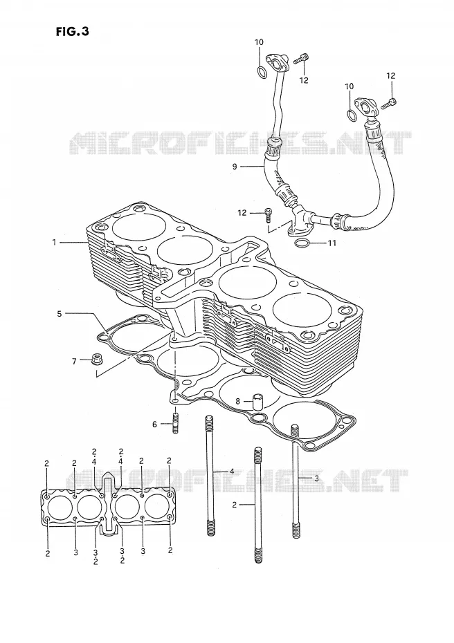 CYLINDER Suzuki MOTO 1100 GSX-F 1988  GSX1100FJ(E2)