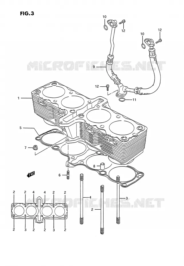 CYLINDER Suzuki MOTO 1100 GSX-G 1992  GSX1100GN(E2)