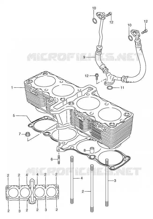 CYLINDER Suzuki MOTO 1200 BANDIT 1997  GSF1200SV(E2)