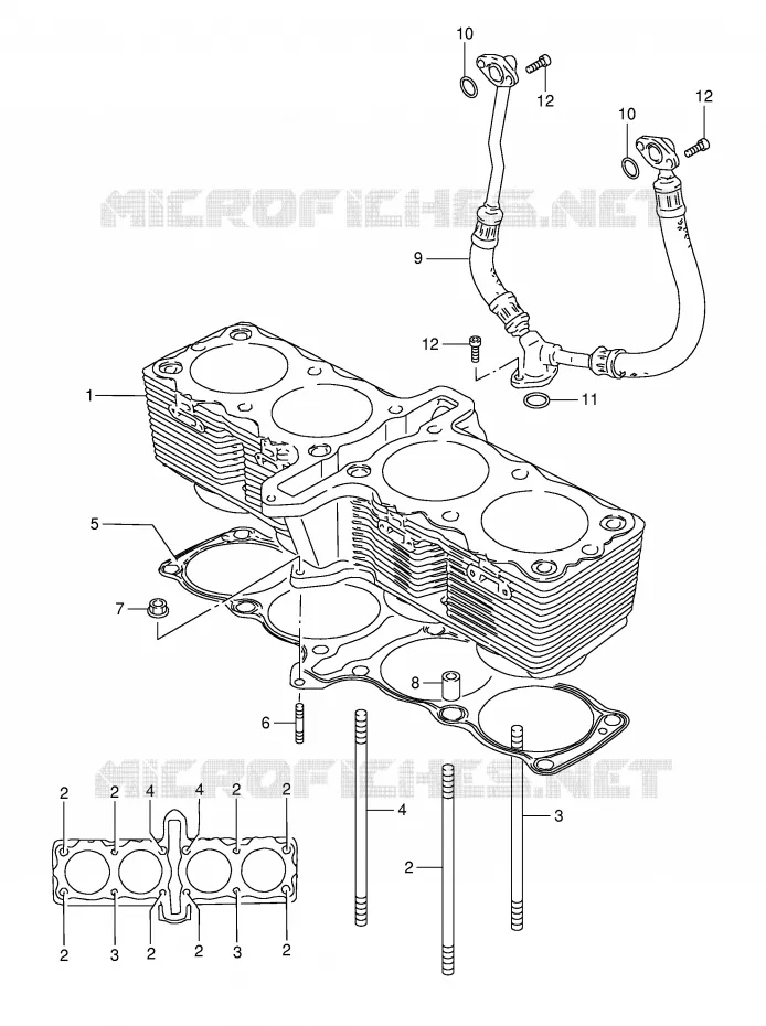 CYLINDER Suzuki MOTO 1200 BANDIT 1999  GSF1200SX(E28)