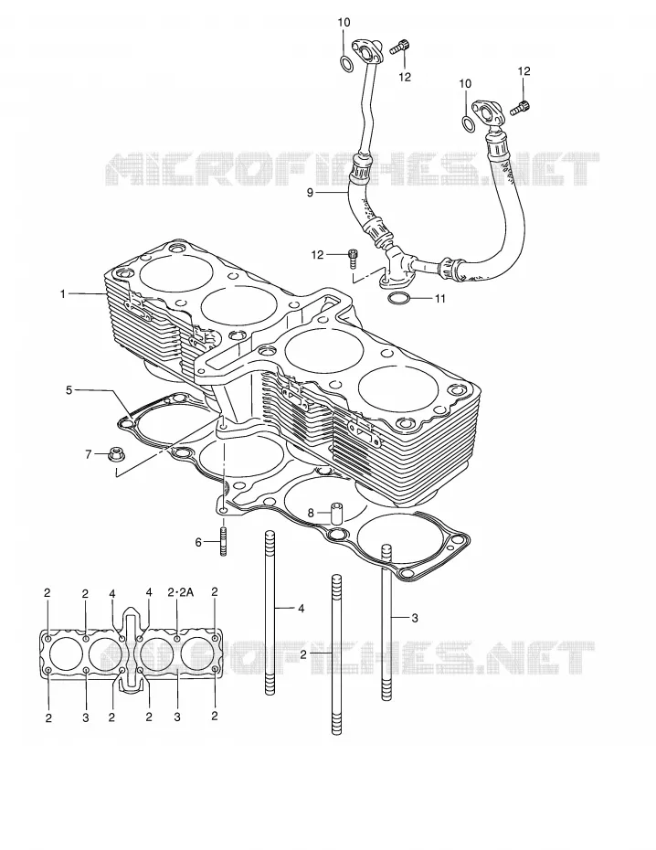 CYLINDER Suzuki MOTO 1200 BANDIT 2005  GSF1200SZK5(E2)