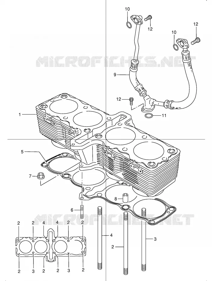 CYLINDER Suzuki MOTO 1200 GSX 2000  GSX1200Y(E4)