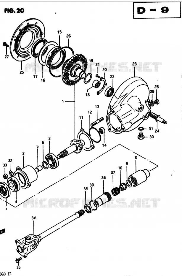 DRIVESHAFT Suzuki MOTO 850 GS 1982  GS850GZ(E1)