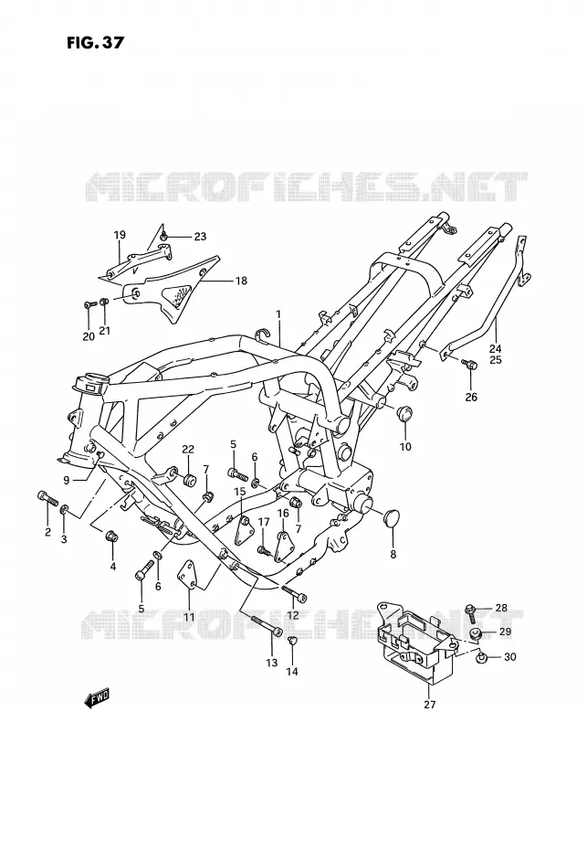FRAME Suzuki MOTO 1100 GSX-G 1991  GSX1100GM(E2)