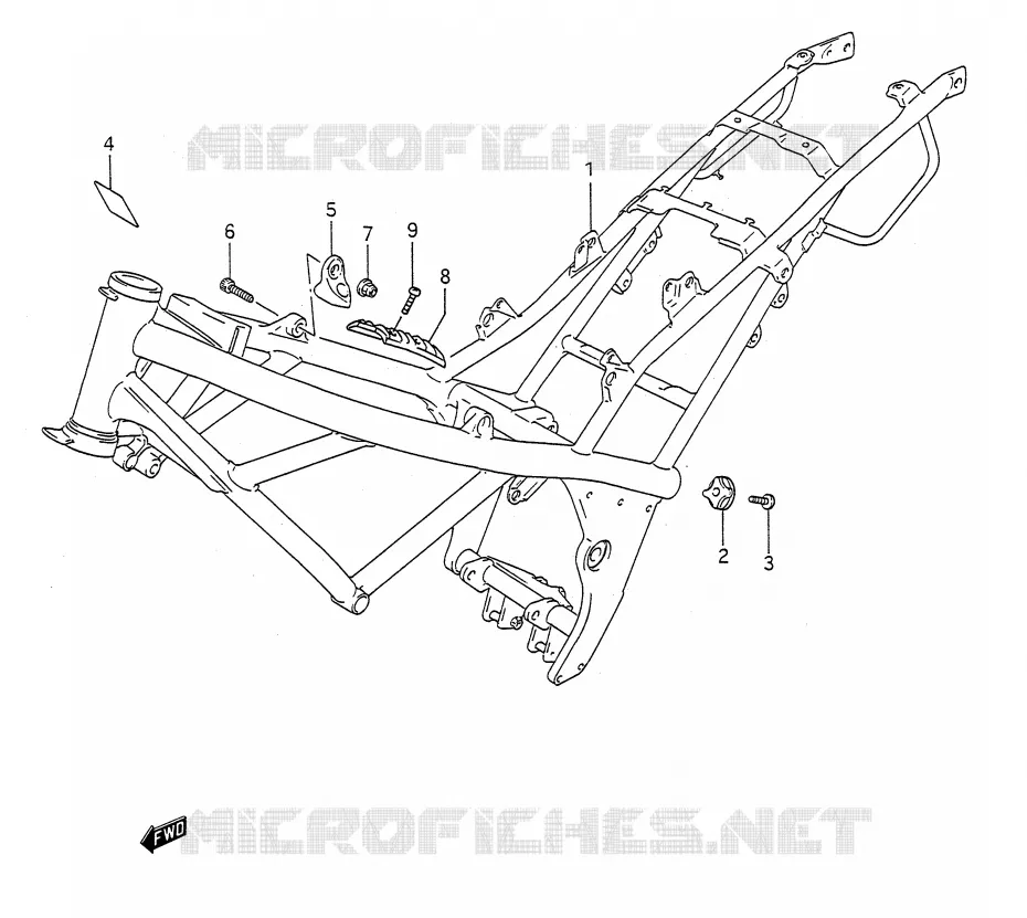 FRAME Suzuki MOTO 400 BANDIT-N 1992  GSF400N(E28)
