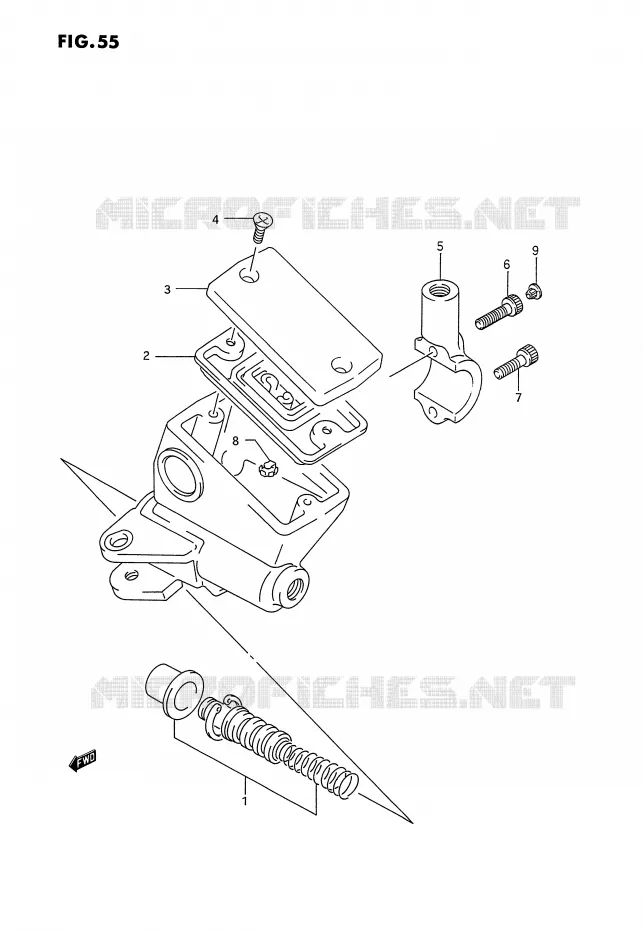 FRONT MASTER CYLINDER Suzuki MOTO 1100 GSX-G 1993  GSX1100GP(E2)