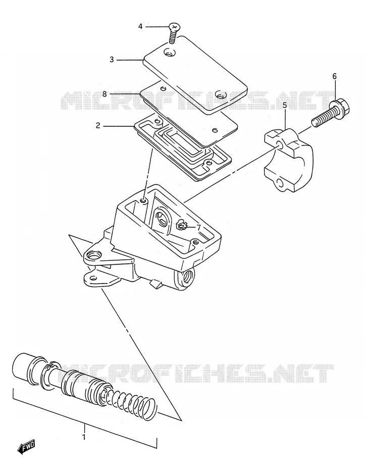 FRONT MASTER CYLINDER Suzuki MOTO 1100 GSX-R 1991  GSX-R1100M(E28)