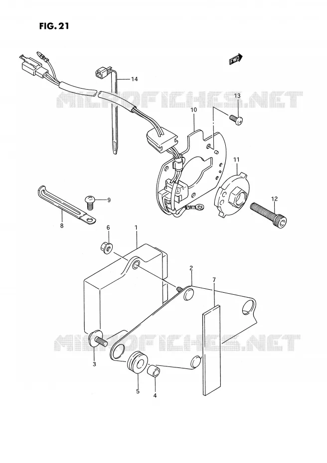 GENERATOR SENSOR Suzuki MOTO 1100 GSX-F 1991  GSX1100FM(E2)