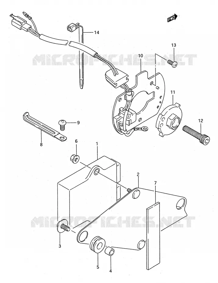 GENERATOR SENSOR Suzuki MOTO 1100 GSX-F 1991  GSX1100FM(E28)