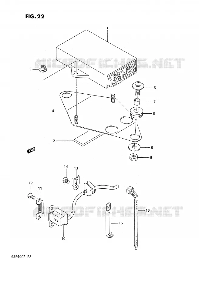 GENERATOR SENSOR Suzuki MOTO 400 BANDIT 1993  GSF400P(E2)