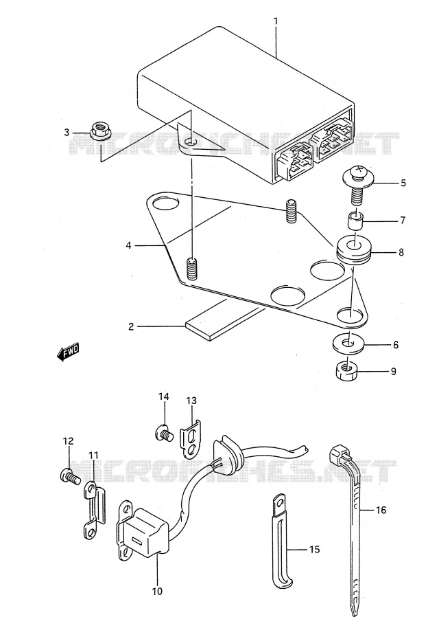 GENERATOR SENSOR Suzuki MOTO 400 BANDIT-N 1993  GSF400P(E28)