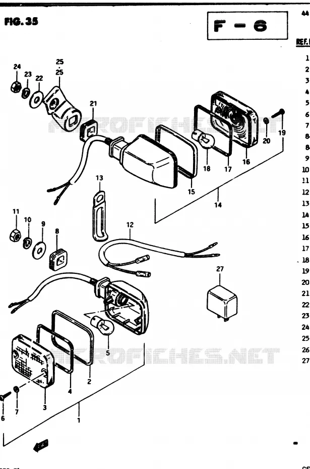 INDICATORS Suzuki MOTO 250 GSX 1982  GSX250ESZ(Z/D)