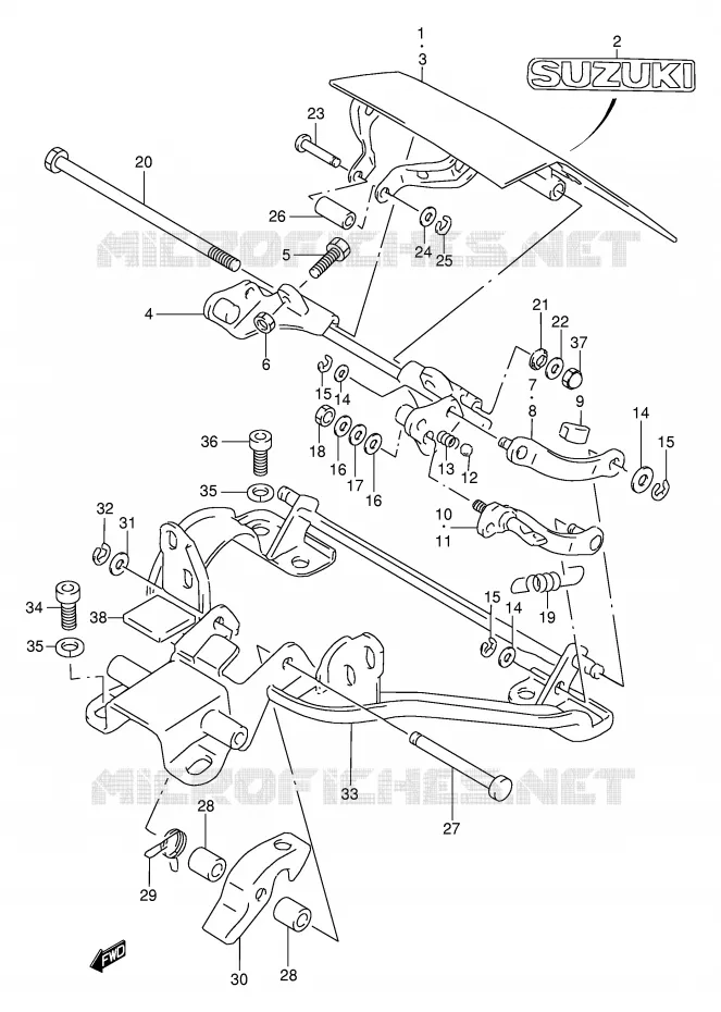 LID Suzuki MOTO 250 GSX 1997  GSX250FV(E24)