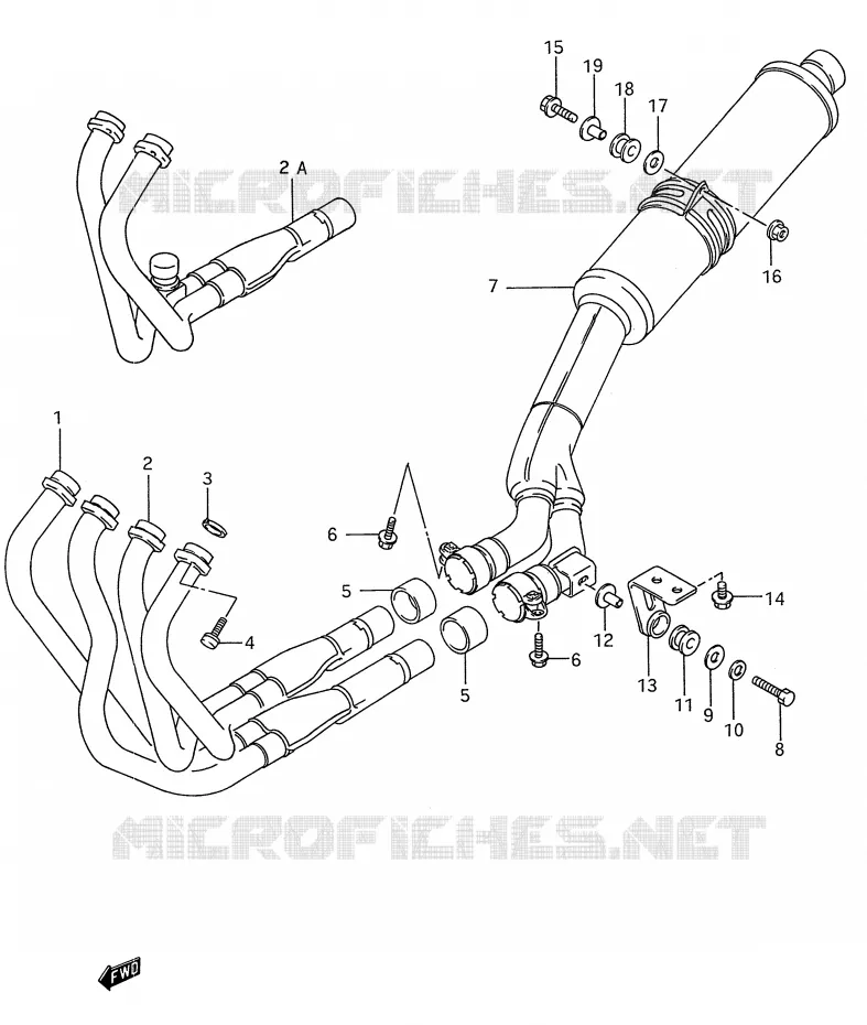MUFFLER Suzuki MOTO 750 GSX-R 1995  GSX-R750WS(E28)