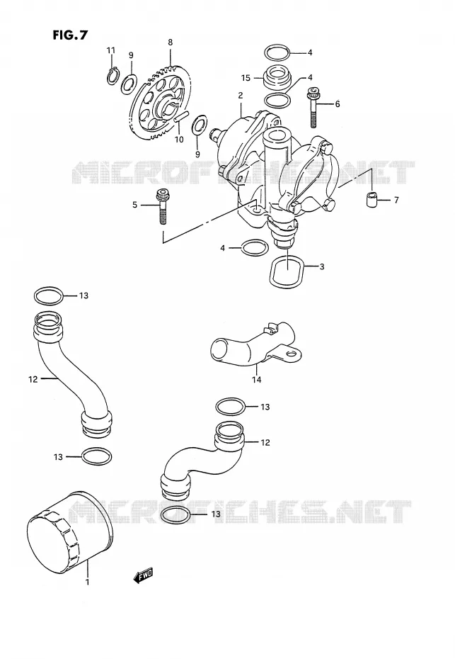 OIL PUMP Suzuki MOTO 1100 GSX-G 1992  GSX1100GN(E2)