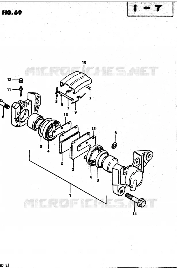 REAR CALIPER Suzuki MOTO 850 GS 1983  GS850GD(E1)