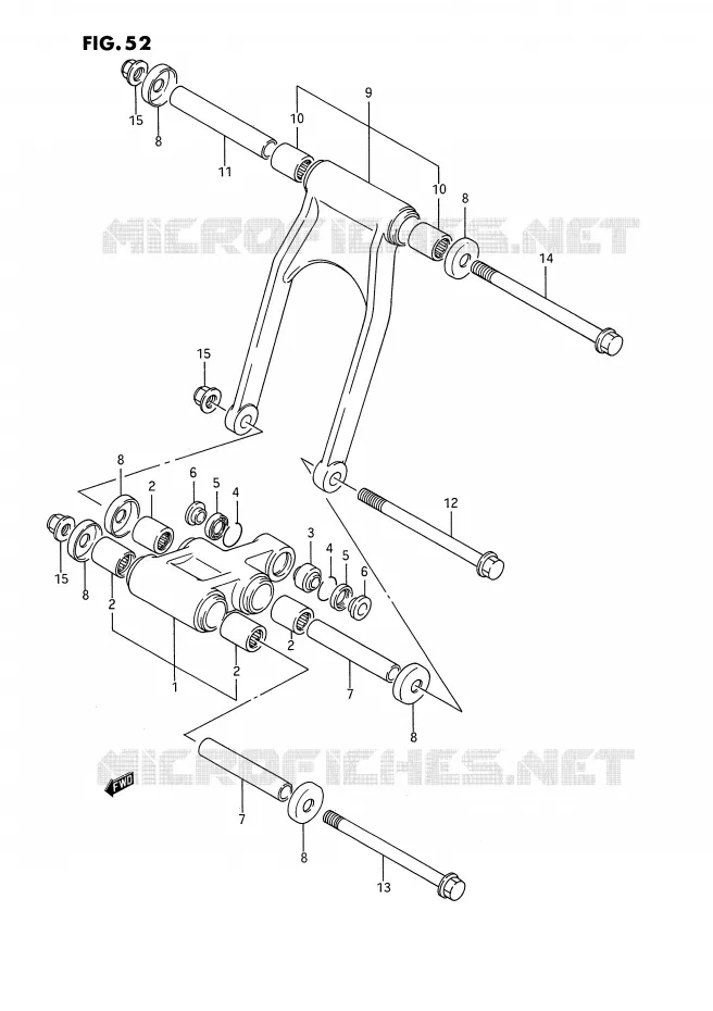 SHOCK ABSORBER LINKAGE Suzuki MOTO 1100 GSX-F 1991  GSX1100FM(E2)