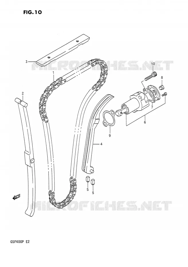TIMING Suzuki MOTO 400 BANDIT 1993  GSF400P(E2)