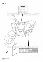 LABEL for Suzuki TU 250 2011