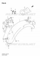 REAR FENDER for Suzuki TU 250 2011
