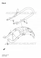 REAR FRAME for Suzuki TU 250 2011