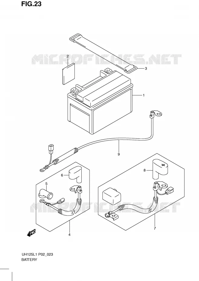 BATTERY Suzuki SCOOTER 125 BURGMAN 2011  UH125GL1(P2)