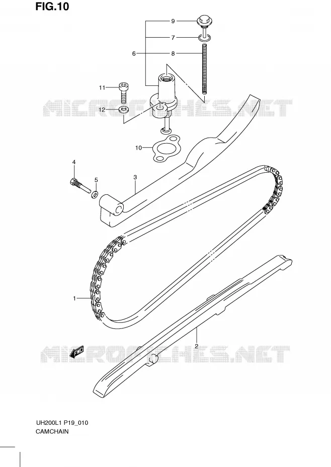 CAMCHAIN Suzuki SCOOTER 200 BURGMAN 2011  UH200GL1(P19)
