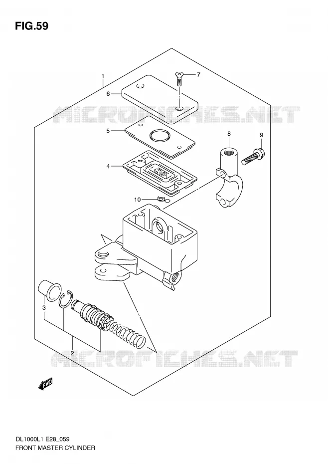 FRONT MASTER CYLINDER Suzuki MOTO 1000 V-STROM 2011  DL1000L1(E28)