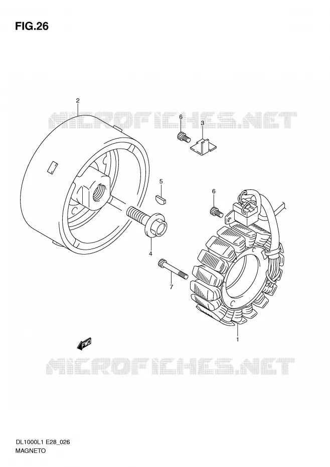 IGNITION Suzuki MOTO 1000 V-STROM 2011  DL1000L1(E28)