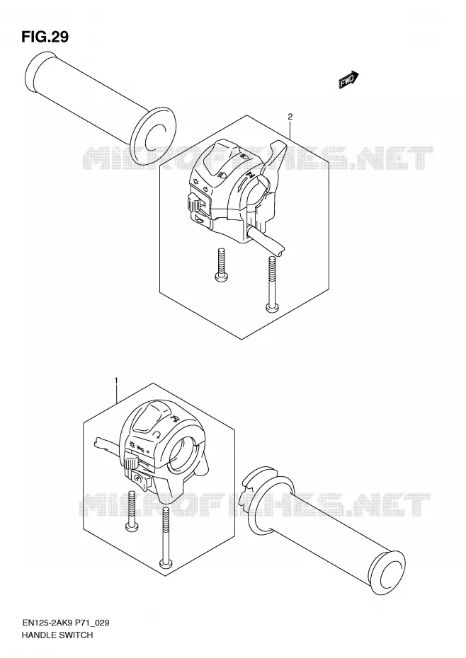 SWITCHES Suzuki MOTO 125 EN 2009  EN125-2AK9(P71)