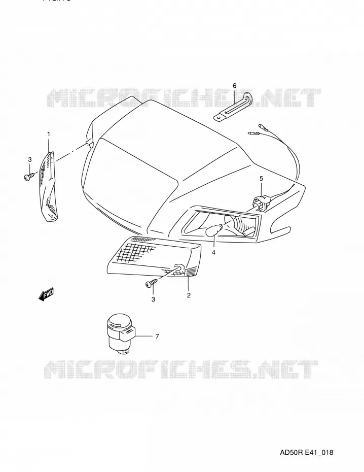 FRONT TURN LAMP Suzuki SCOOTER 60 AD 1991  AD60M