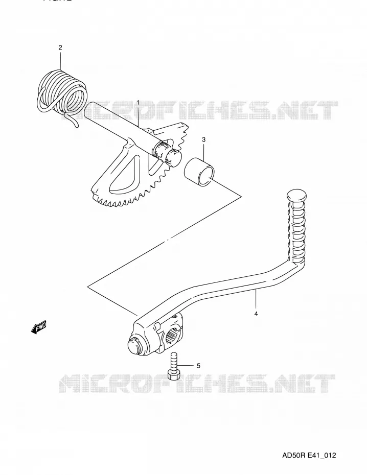 KICK STARTER Suzuki SCOOTER 60 AD 1991  AD60M