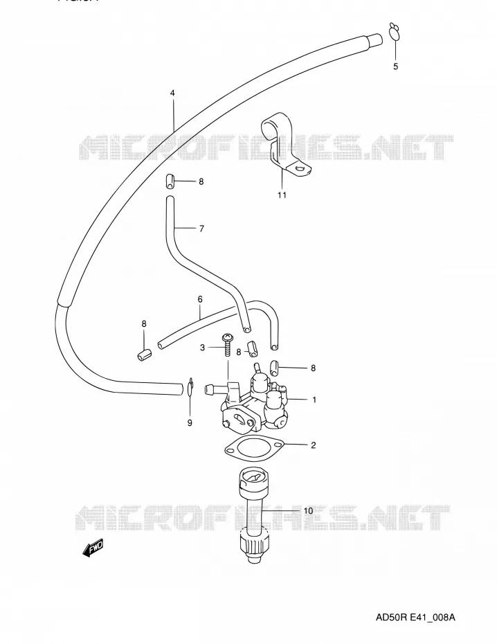 OIL PUMP (MODEL M E06,E41) Suzuki SCOOTER 60 AD 1991  AD60M