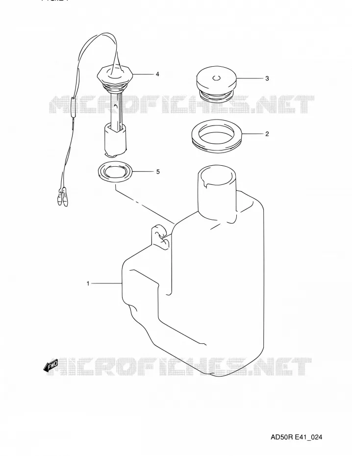 OIL TANK Suzuki SCOOTER 60 AD 1994  AD60R