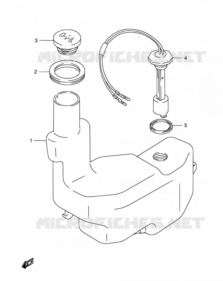 OIL TANK Suzuki SCOOTER 50 AE 1991  AE50M(E24)
