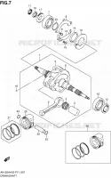 CRANKSHAFT for Suzuki BURGMAN 125 2005